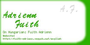 adrienn fuith business card